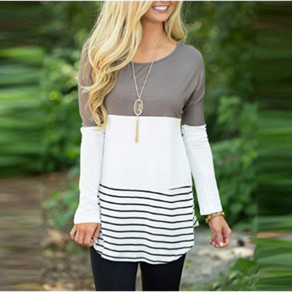 NWT Womens Back Lace Long Sleeve Blouse - Picture 4 of 5